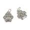 12 Packs: 12 ct. (144 total) Charmalong™ Rhodium Paw Charms by Bead Landing™